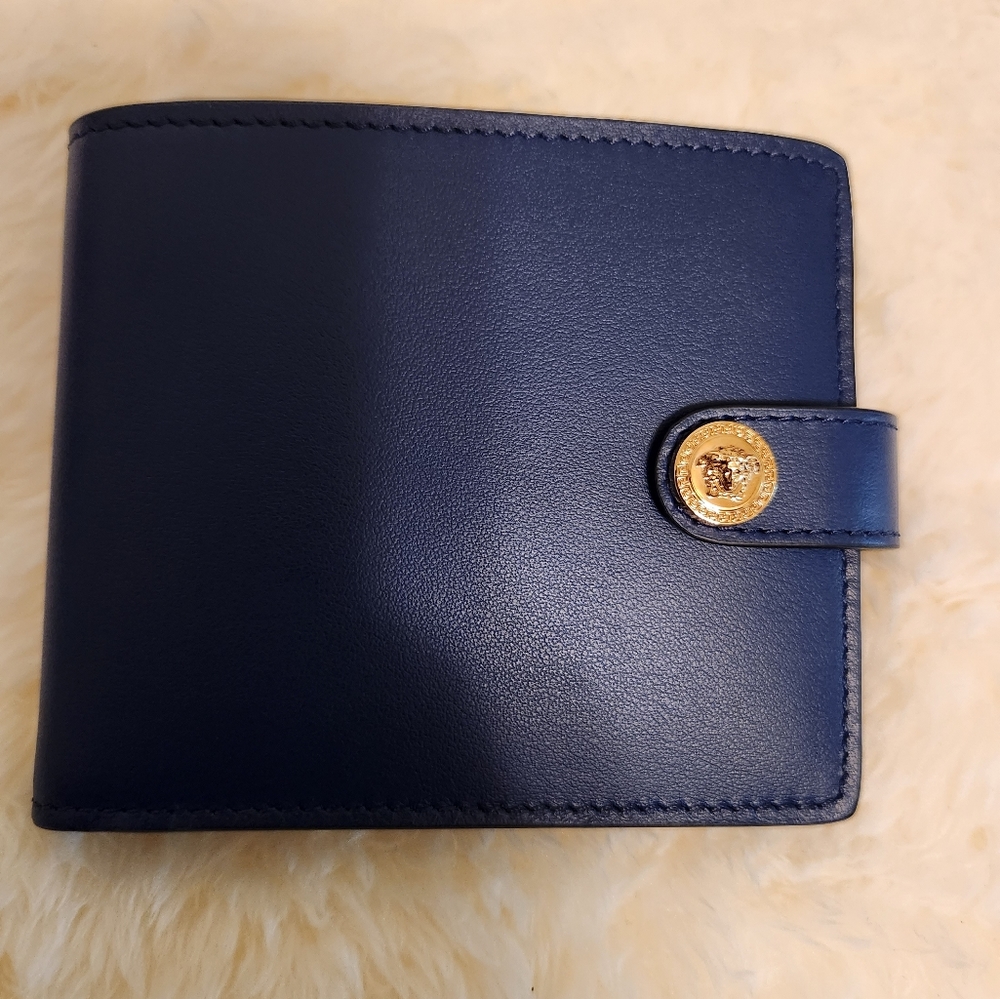 AUTHENTIC VERSACE BLUE MENS WALLET